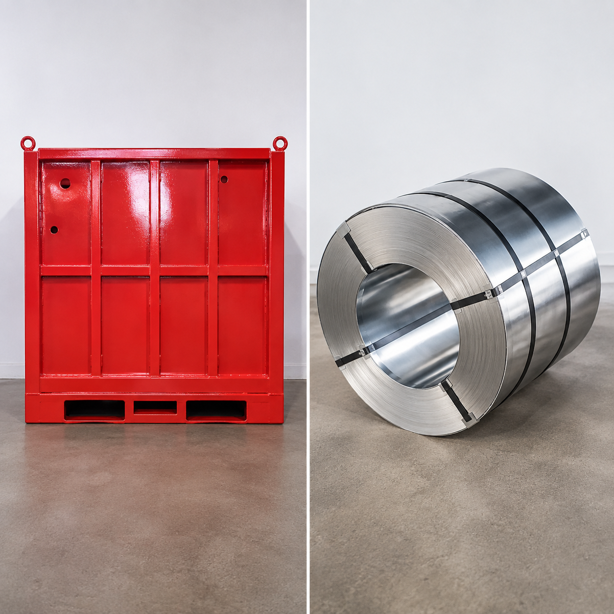 Industrial Products - Collapsible Bins and Steel Coils